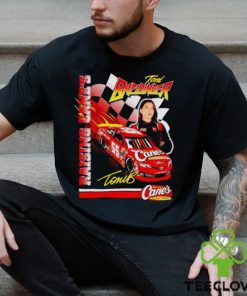 Toni Breidinger no 55 Raising Cane’s Toyota Camry shirt