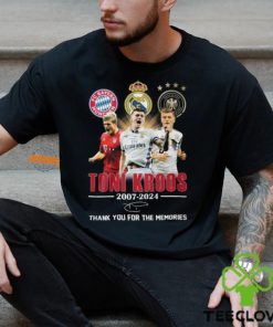 Toni Kroos 2007 2024 Thank You For The Memories T Shirt