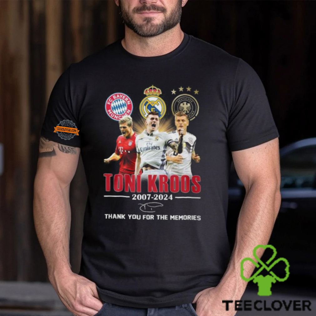 Toni Kroos 2007 2024 Thank You For The Memories T Shirt Toni Kroos 2007 2024 Thank You For The Memories T Shirt
