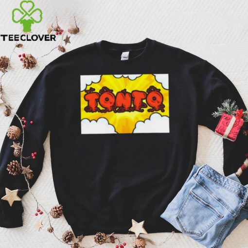 Tonto professional wrestler cloud logo shirt