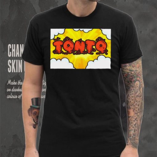 Tonto professional wrestler cloud logo shirt