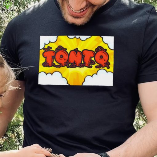 Tonto professional wrestler cloud logo shirt