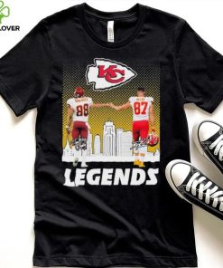 Tony Gonzalez And Patrick Travis Kelce Legends Kansas City Chiefs Signatures Shirt