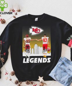 Tony Gonzalez And Patrick Travis Kelce Legends Kansas City Chiefs Signatures Shirt