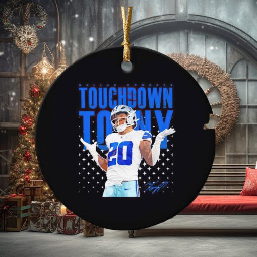 Tony Pollard touchdown tony ornament