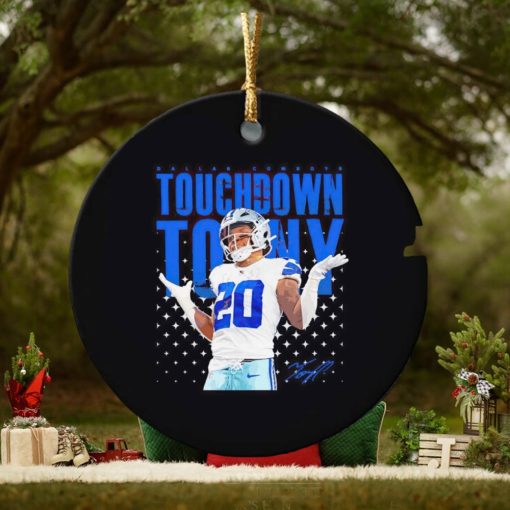 Tony Pollard touchdown tony ornament