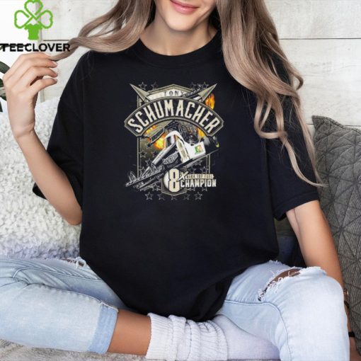 Tony Schumacher 8X NHRA Top Fuel Champion Leatherwood Car T Shirt