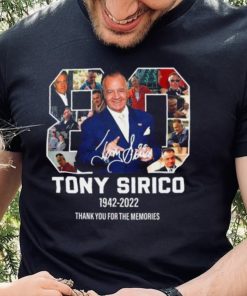 Tony Sirico The Sopranos 1942 2022 thank you for the memories signature hoodie, sweater, longsleeve, shirt v-neck, t-shirt