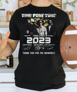 Tony Toni Tone 1986 2023 signatures thank you for the memories T shirt