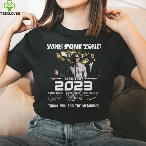 Tony Toni Tone 1986 2023 signatures thank you for the memories T shirt