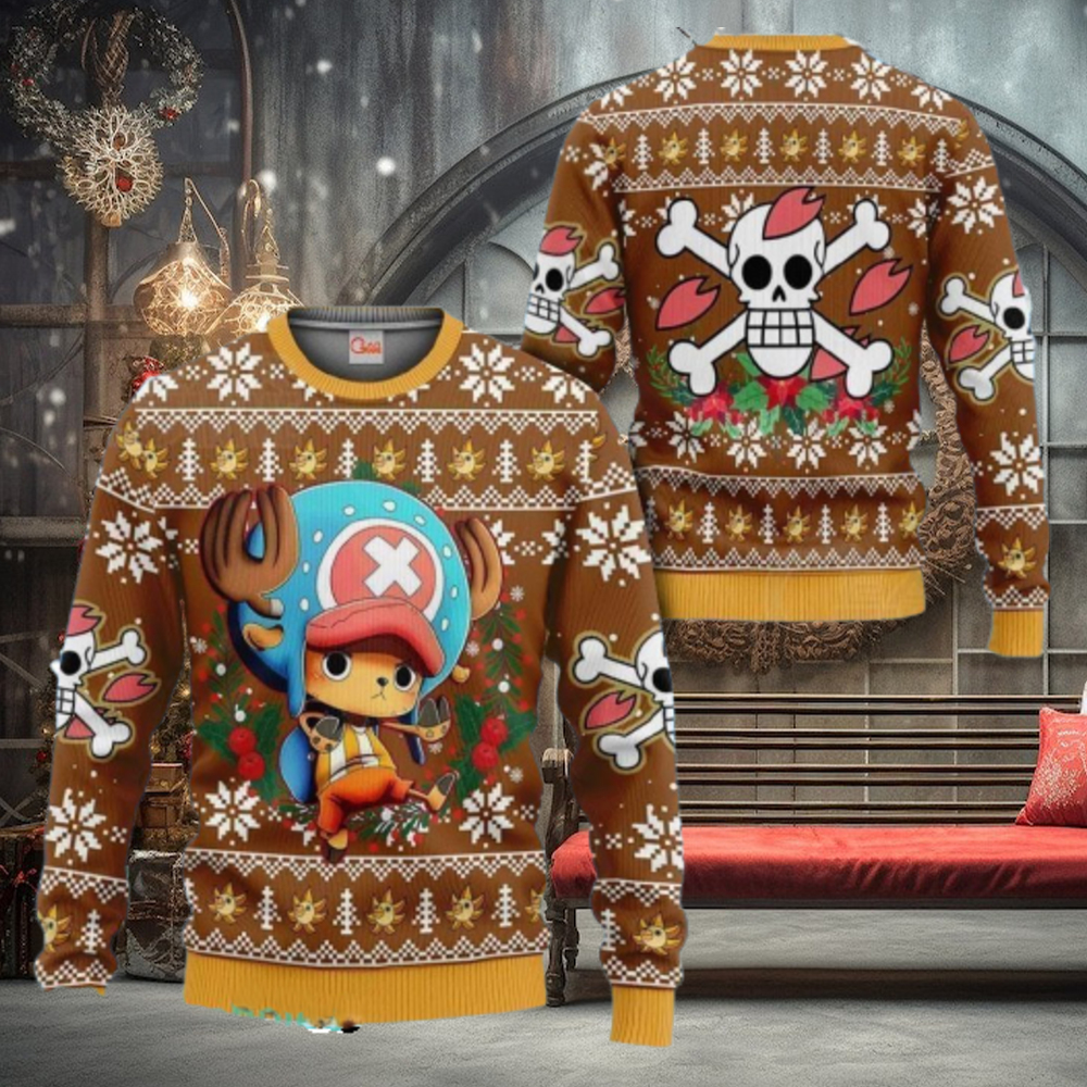Tony Tony Chopper Ugly Christmas Sweater One Piece Anime Xmas Tony Tony Chopper Ugly Christmas Sweater One Piece Anime Xmas