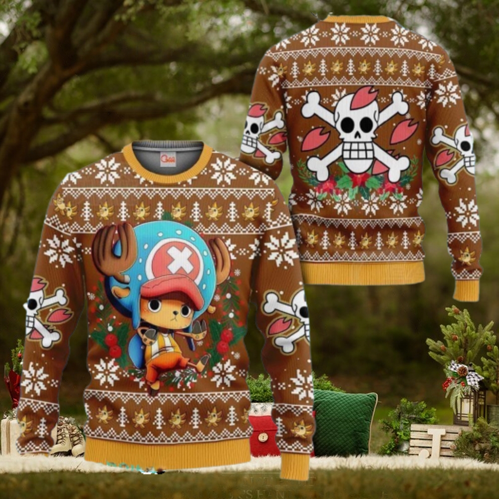 Tony Tony Chopper Ugly Christmas Sweater One Piece Anime Xmas Tony Tony Chopper Ugly Christmas Sweater One Piece Anime Xmas