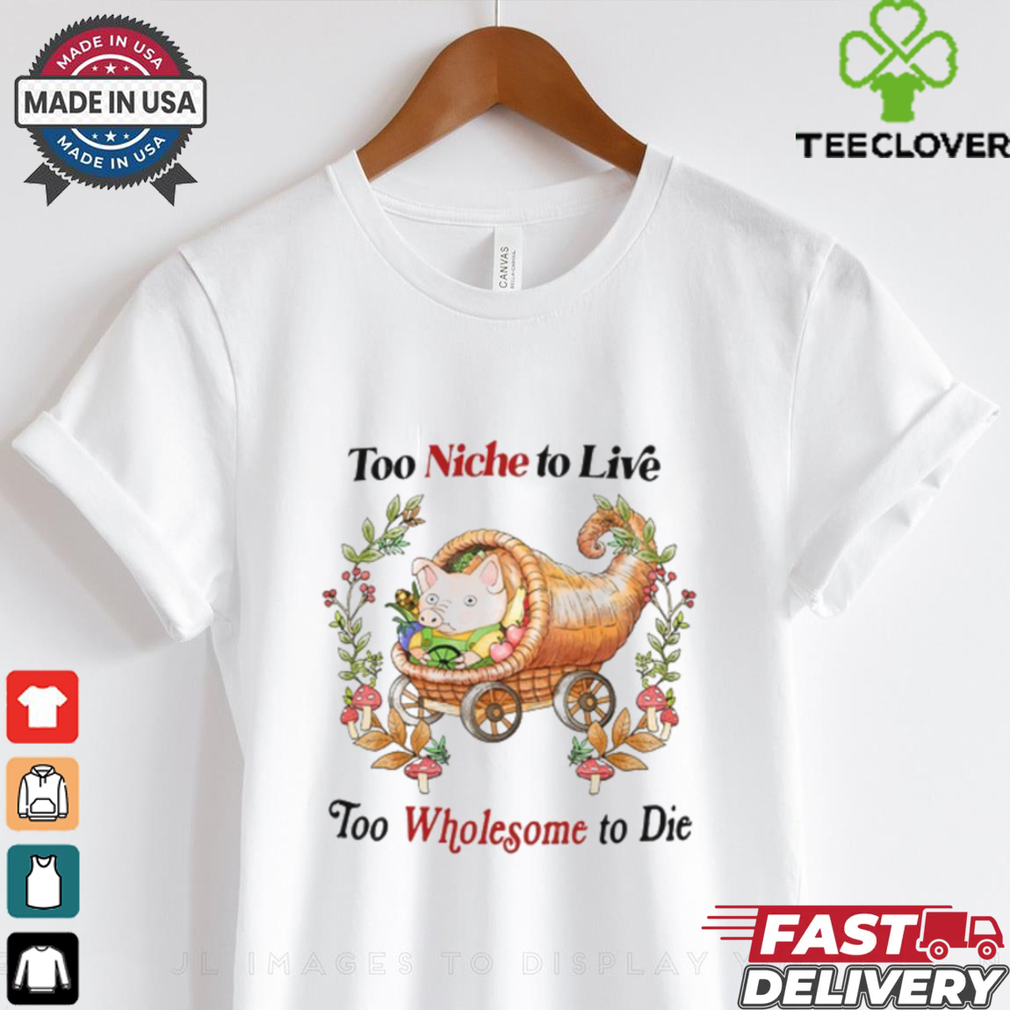 Too Niche To Live Too Wholesome To Die T Shirt Too Niche To Live Too Wholesome To Die T Shirt