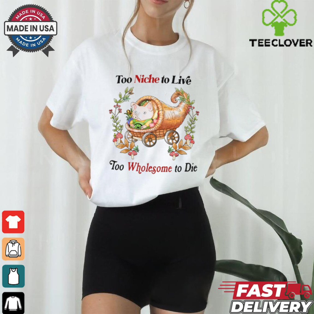 Too Niche To Live Too Wholesome To Die T Shirt Too Niche To Live Too Wholesome To Die T Shirt