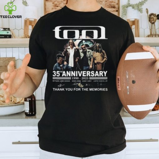 Tool Band 35th Anniversary 1990 – 2025 Thank You For The Memories T Shirt