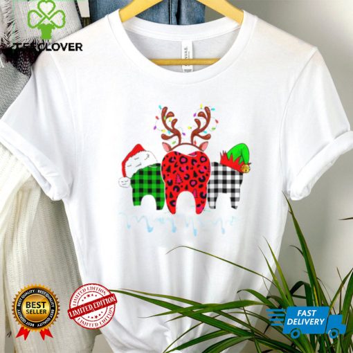 Tooth Dental Assistant Merry Christmas Leopard Plaid Pajamas Shirt