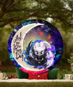 Toothless And Light Fury How To Train Your Dragon Love You To The Moon Galaxy Perfect Gift For Holiday Ornament