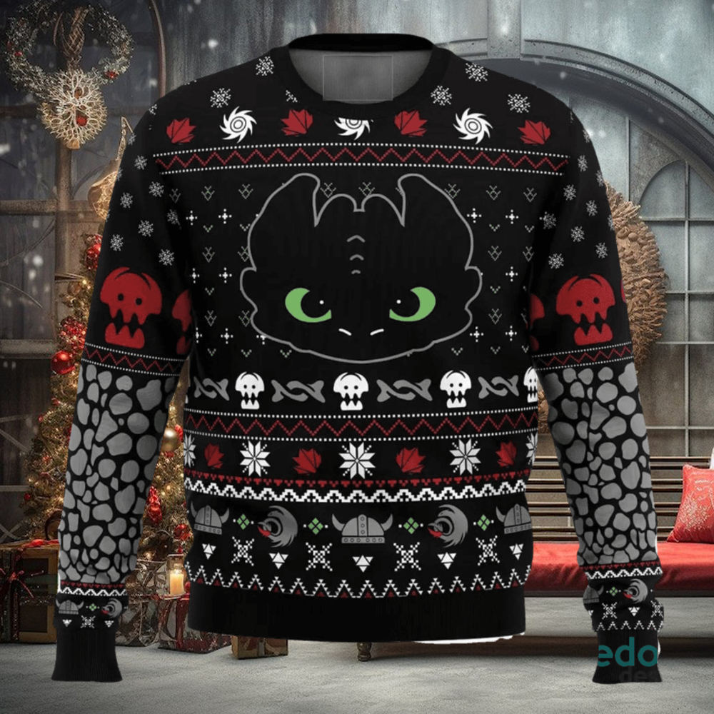 Toothless How To Train Your Dragon 3D Ugly Christmas Sweater Christmas Gift Ideas Party Gift Toothless How To Train Your Dragon 3D Ugly Christmas Sweater Christmas Gift Ideas Party Gift