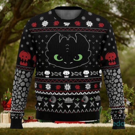Toothless How To Train Your Dragon 3D Ugly Christmas Sweater Christmas Gift Ideas Party Gift