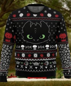 Toothless How To Train Your Dragon Ugly Christmas Sweater Holiday Gift Christmas Sweater