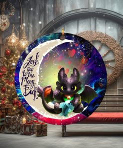 Toothless With Fish Love You To The Moon And Back Personalized 2023 Holiday Merry Christmas Decorations Ornament