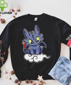 Toothless rides on the cloud cute hoodie, sweater, longsleeve, shirt v-neck, t-shirt