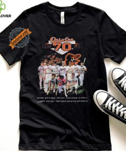 Top Baltimore orioles 70 years of legends from 1954 to 2024 shirt