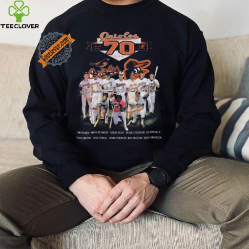 Top Baltimore orioles 70 years of legends from 1954 to 2024 hoodie, sweater, longsleeve, shirt v-neck, t-shirt