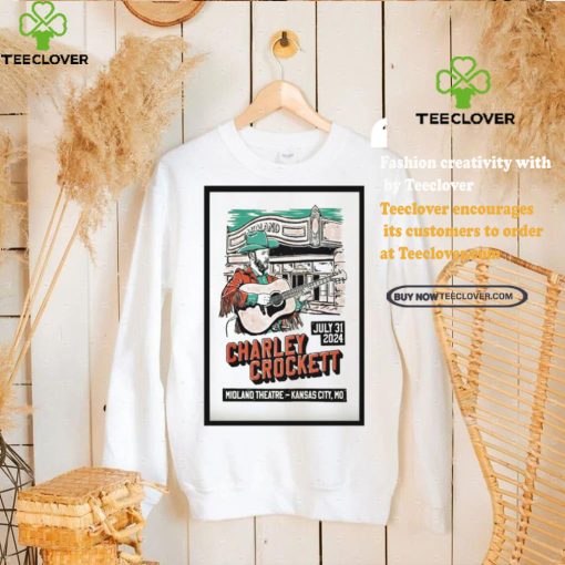 Top Charley crockett july 31 2024 midland theatre in Kansas city mo shirt