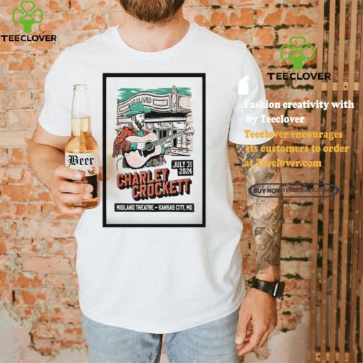 Top Charley crockett july 31 2024 midland theatre in Kansas city mo shirt