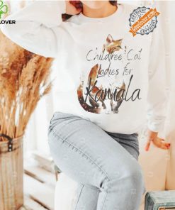 Top Childfree cat ladies for kamala vote for the kitty lady in 2024 shirt
