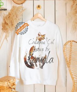 Top Childfree cat ladies for kamala vote for the kitty lady in 2024 shirt