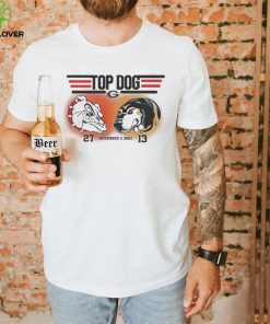 Top Dog Georgia Football Vs Tennessee Volunteers 27 13 Shirt