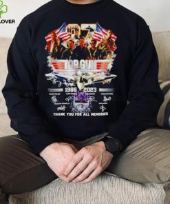 Top Gun 37 years of 1986 2023 thank you for all memories signatures hoodie, sweater, longsleeve, shirt v-neck, t-shirt