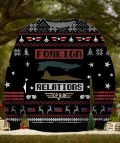 Top Gun Foreign Relations Ugly Christmas Sweater