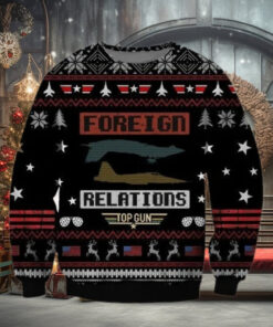 Top Gun Foreign Relations Ugly Christmas Sweater
