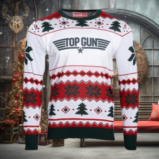 Top Gun Green Logo Christmas Sweater