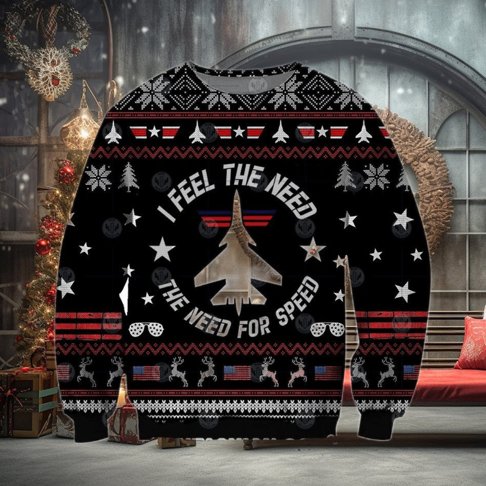 Top Gun I Feel The Need The Need For Speed Ugly Christmas Sweater Top Gun I Feel The Need The Need For Speed Ugly Christmas Sweater