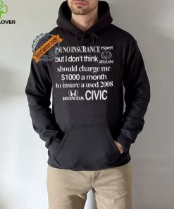 Top I’m No Insurance Expert But I Don’t Think Allstate Should Charge Me $1000 A Month To Insure A Used 2008 Honda Civic Shirt