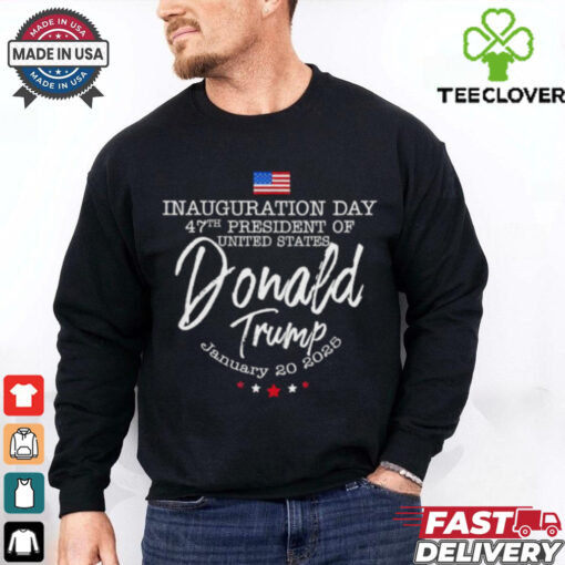Top Inauguration Day 47th President Of United States January 20 2025 Voting For Trump T Shirt