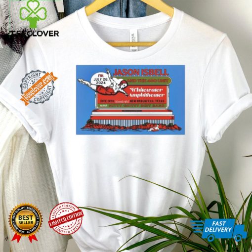 Top Jason isbell and the 400 unit jul 26 2024 whitewater amphitheater new braunfels tx shirt