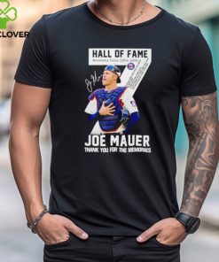 Top Joe Mauer Minnesota Twins 2004 2018 Hall of Fame signature shirt