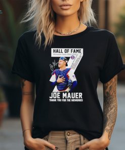 Top Joe Mauer Minnesota Twins 2004 2018 Hall of Fame signature hoodie, sweater, longsleeve, shirt v-neck, t-shirt