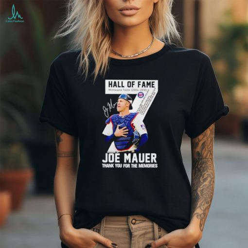 Top Joe Mauer Minnesota Twins 2004 2018 Hall of Fame signature hoodie, sweater, longsleeve, shirt v-neck, t-shirt