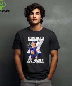 Top Joe Mauer Minnesota Twins 2004 2018 Hall of Fame signature hoodie, sweater, longsleeve, shirt v-neck, t-shirt