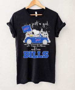 Top Just A Girl Who Lover Christmas And Love Bills Shirt