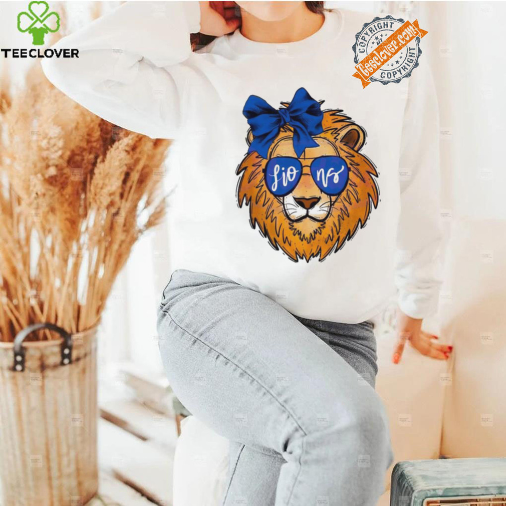 Top Lions mascot glasses football 2024 shirt Top Lions mascot glasses football 2024 shirt