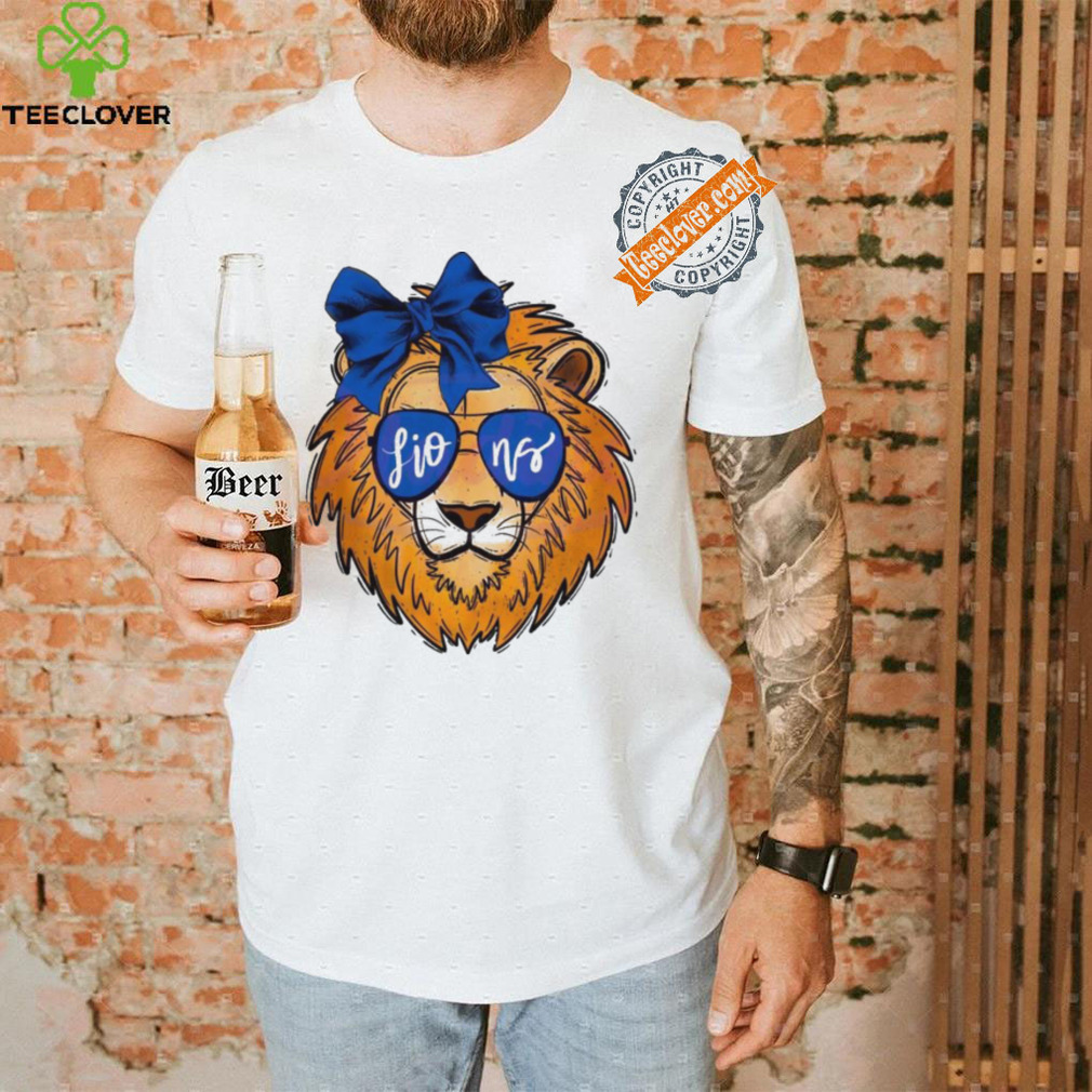 Top Lions mascot glasses football 2024 shirt Top Lions mascot glasses football 2024 shirt