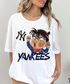 Top MLB New York Yankees Edogawa Conan chibi character shirt