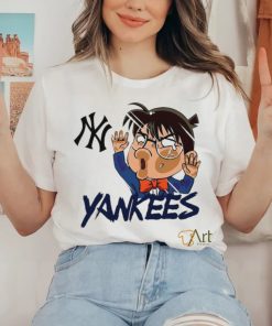 Top MLB New York Yankees Edogawa Conan chibi character shirt